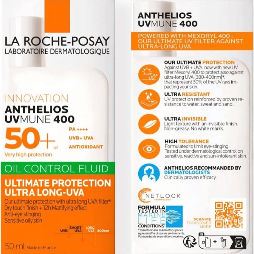 لاروش بوزيه أنتيليوس UVMune 400 SPF50+ أويل كنترول فلويد — صورة 5