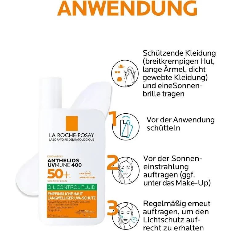 لاروش بوزيه أنتيليوس UVMune 400 SPF50+ أويل كنترول فلويد — صورة 4
