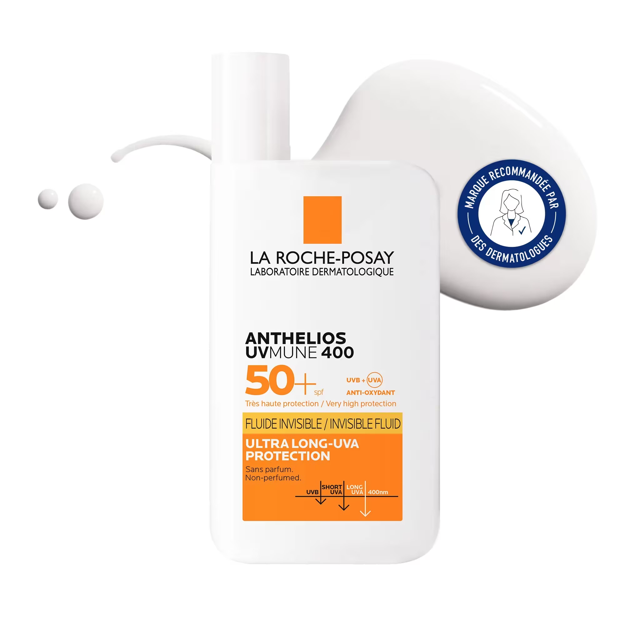لاروش بوزيه أنتيليوس UVMune 400 SPF50+ فلويد شفاف من La Roche-Posay — 50 مل