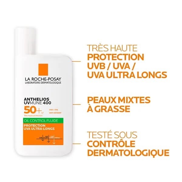 لاروش بوزيه أنتيليوس UVMune 400 SPF50+ أويل كنترول فلويد — صورة 3