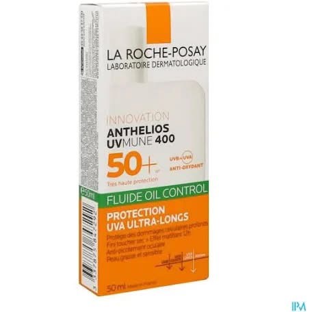 لاروش بوزيه أنتيليوس UVMune 400 SPF50+ أويل كنترول فلويد من La Roche-Posay — 50 مل