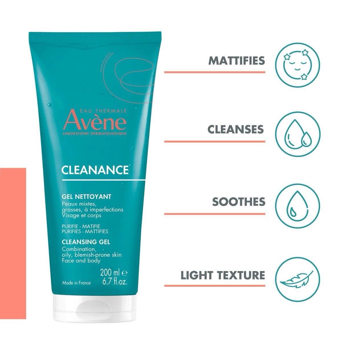غسول أفين كلينانس المنظف – Avène Cleanance Cleansing Gel — صورة 3