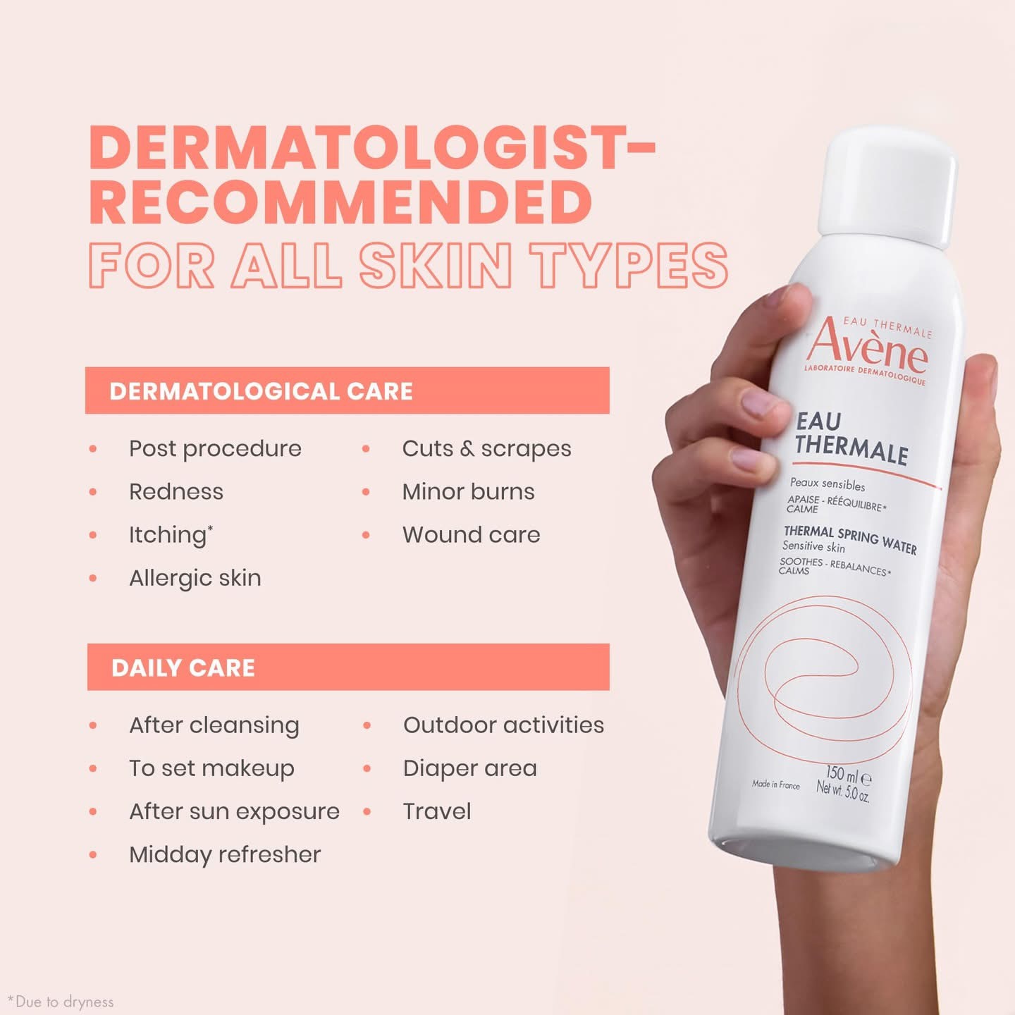 Avène Thermal Spring Water – بخاخ مياه الينابيع الحرارية من أفين — صورة 3