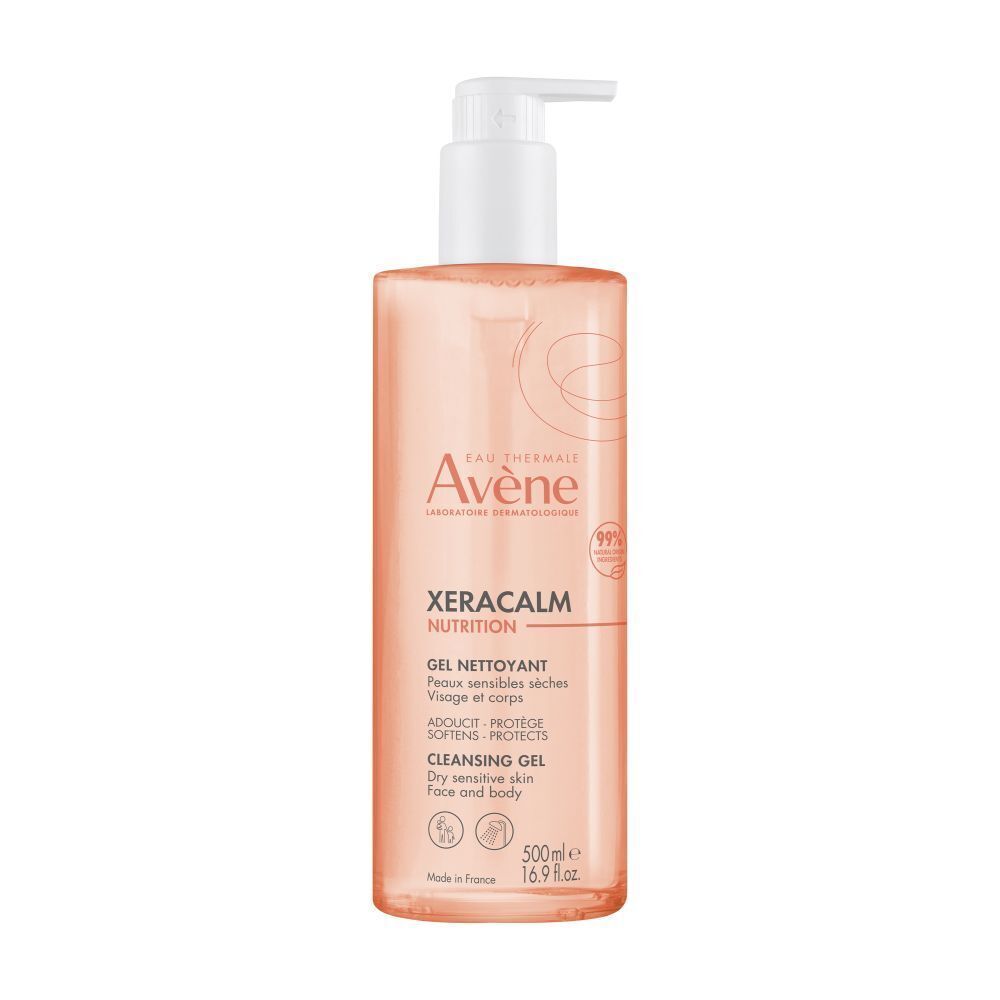 جل التنظيف أفين زيراكالم نيوترشن – Avène XeraCalm Nutrition Cleansing Gel من Avène — 500 مل