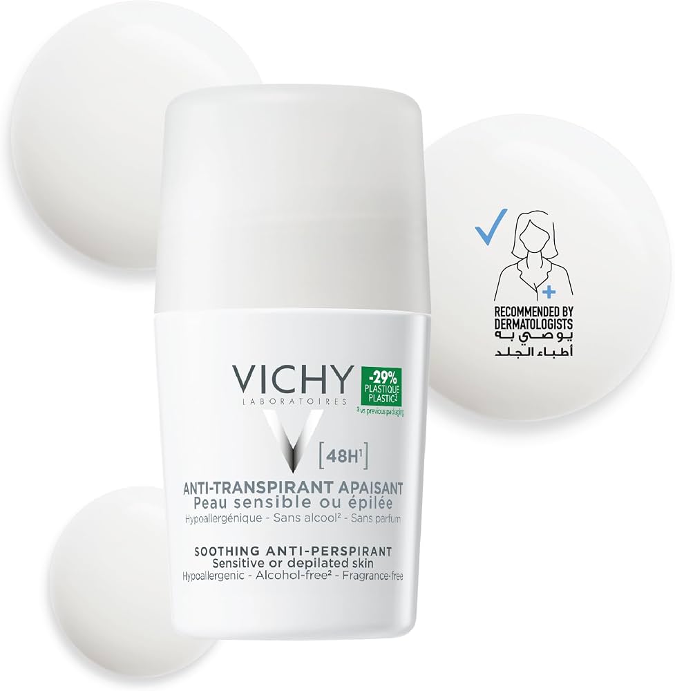 Vichy 48H Soothing Anti-Perspirant – مزيل عرق فيشي المهدئ 48 ساعة للبشرة الحساسة من Vichy — 50 مل