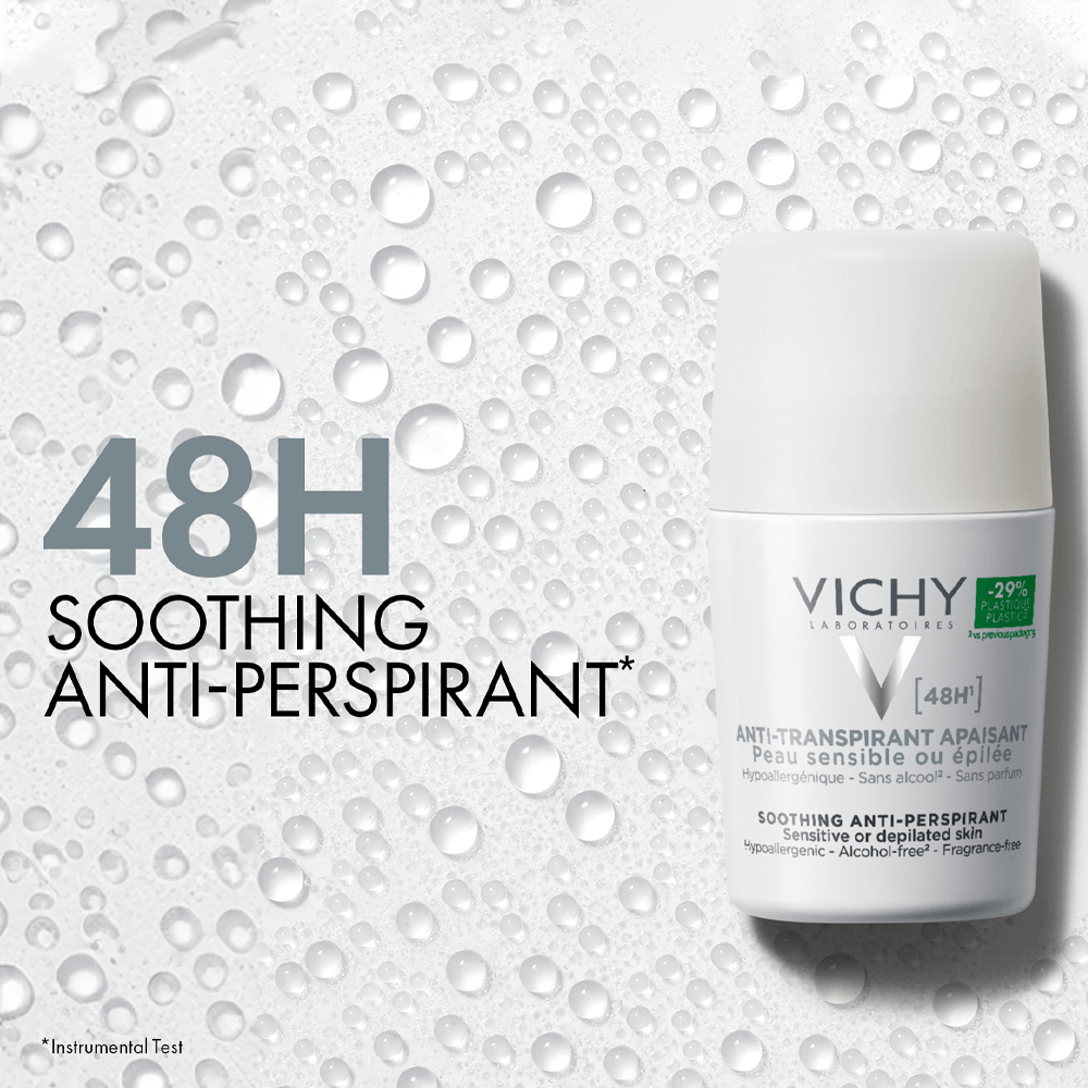 Vichy 48H Soothing Anti-Perspirant – مزيل عرق فيشي المهدئ 48 ساعة للبشرة الحساسة — صورة 4