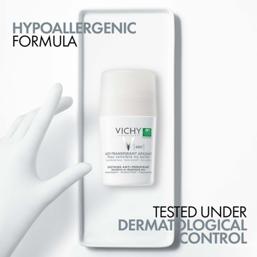Vichy 48H Soothing Anti-Perspirant – مزيل عرق فيشي المهدئ 48 ساعة للبشرة الحساسة — صورة 5