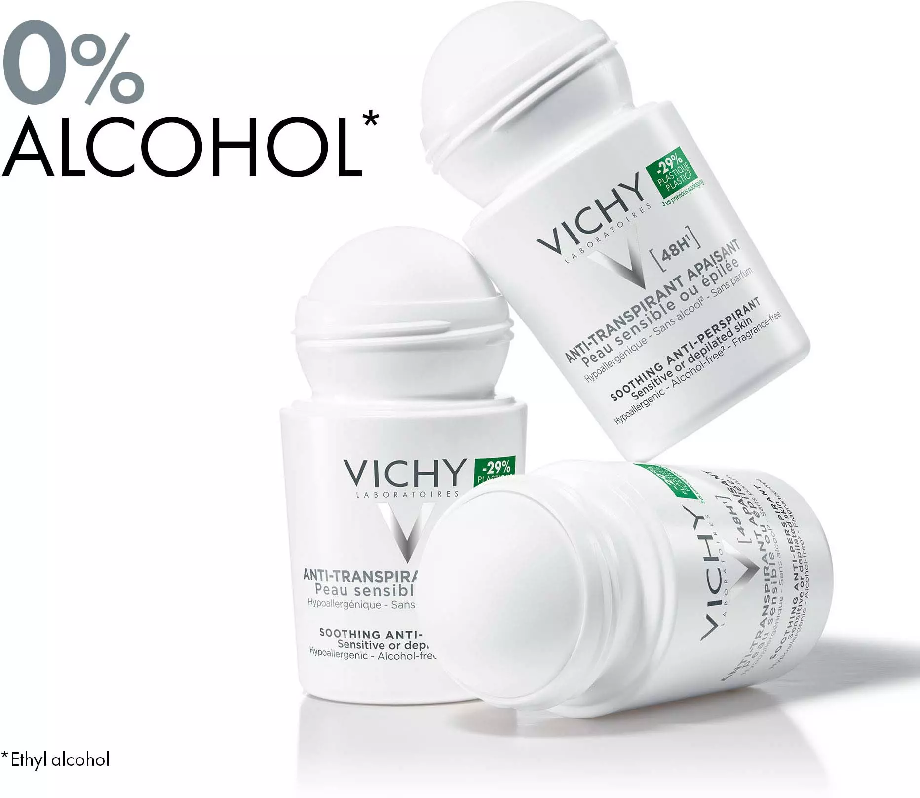 Vichy 48H Soothing Anti-Perspirant – مزيل عرق فيشي المهدئ 48 ساعة للبشرة الحساسة — صورة 3
