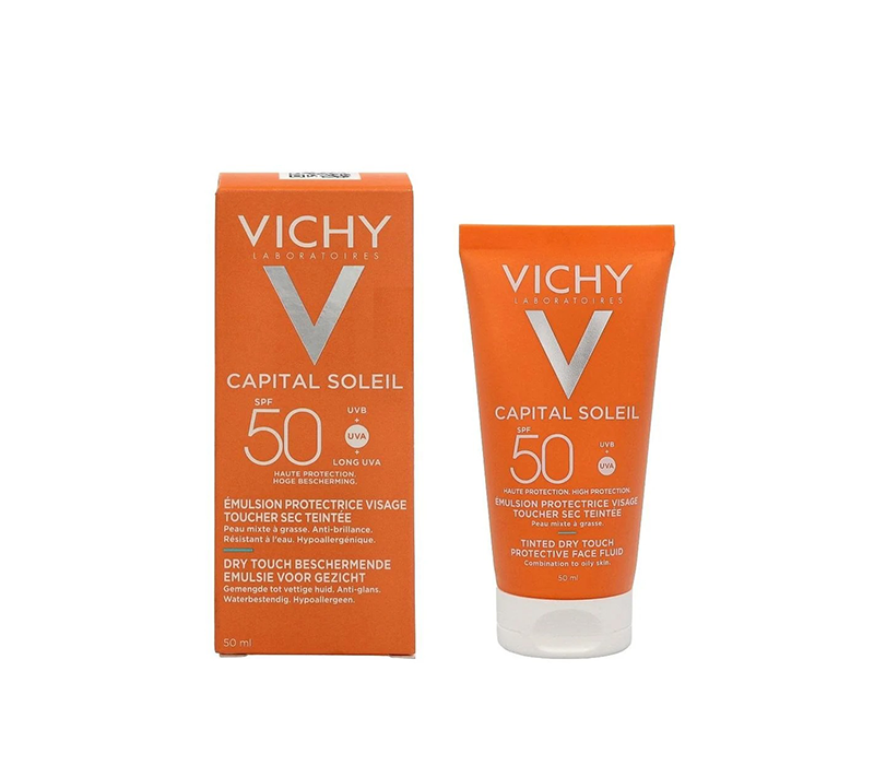 كريم فيشي كابيتال سوليل المخملي الواقي من الشمس للوجه – Vichy Capital Soleil UV-Age Daily / Velvet Cream SPF 50+ — صورة 2