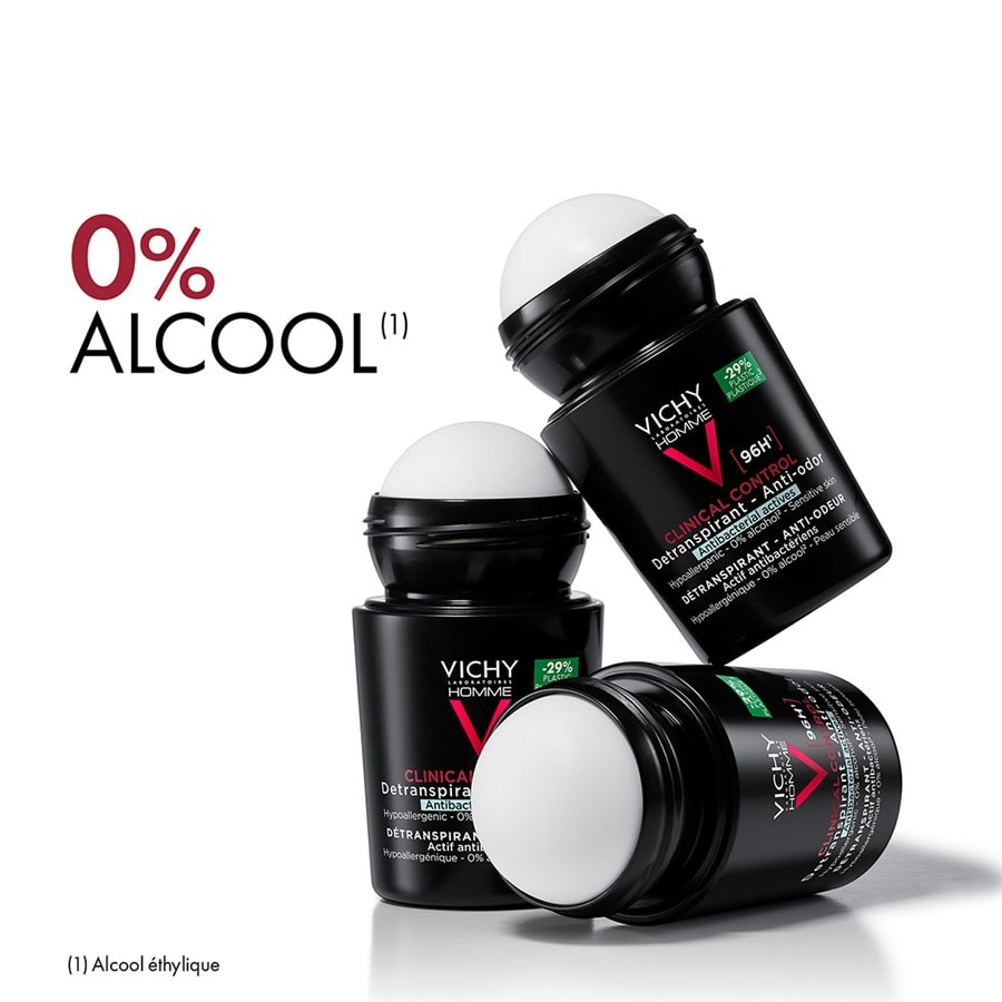 مزيل عرق رول-أون فيشي هوم Clinical Control 96H – Vichy Homme Clinical Control 96H Roll-On — صورة 3
