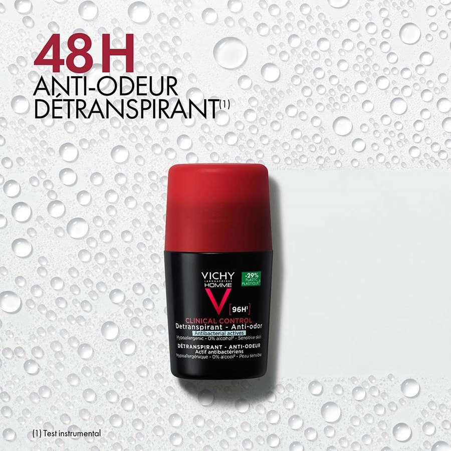 مزيل عرق رول-أون فيشي هوم Clinical Control 96H – Vichy Homme Clinical Control 96H Roll-On — صورة 7