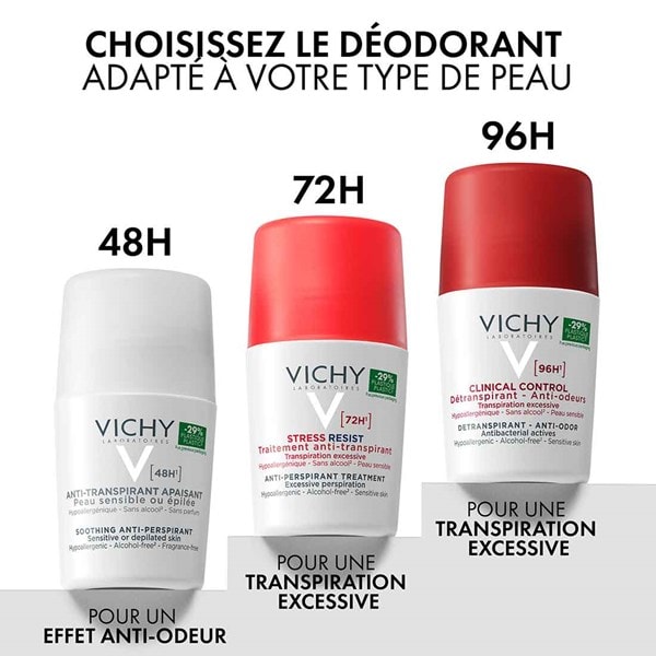 Vichy Stress Resist Roll-On 72H – مزيل عرق فيشي سترس ريزست 72 ساعة — صورة 7
